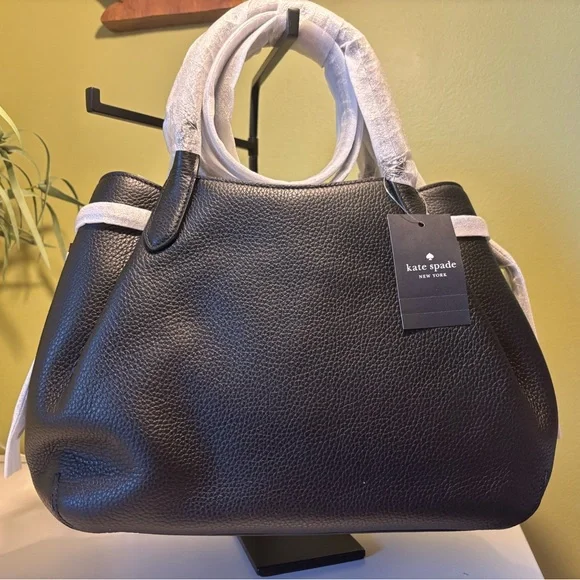 Kate Spade Black Pebbled Leather Shoulder Bag - Picture 7 of 9